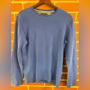 Banana Republic Blue Waffle Knit Long Sleeve Shirt Men’s Small